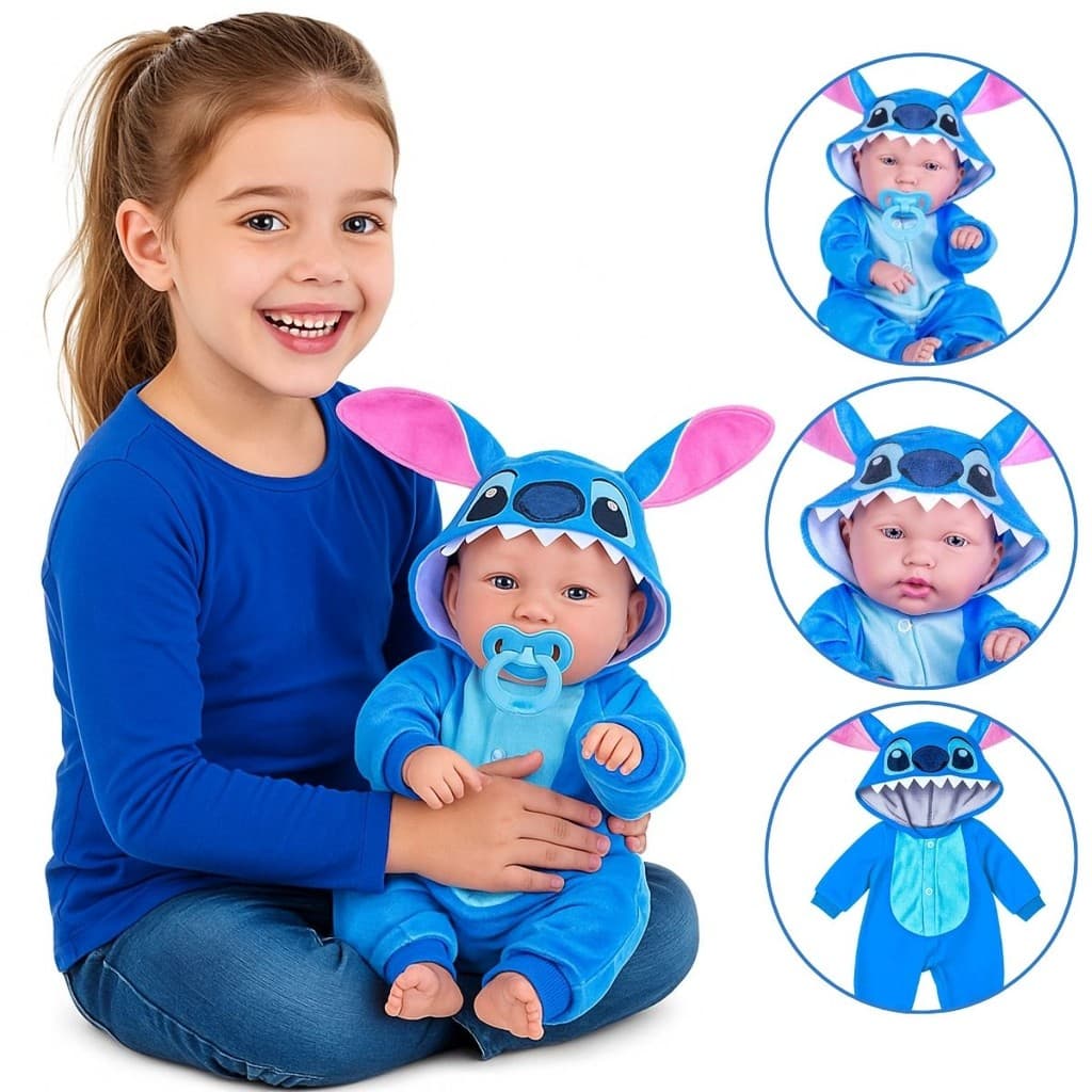 Boneca Baby Stitch Cotiplás Disney Original