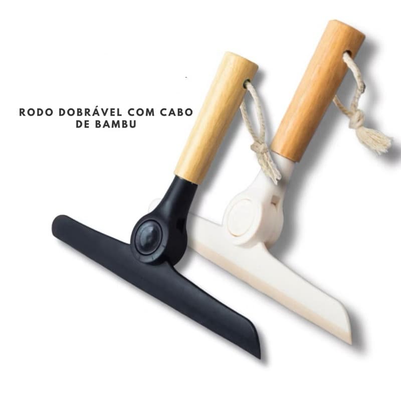Rodinho De Pia Luxo cabo De Bambu - Rodo de pia multiuso