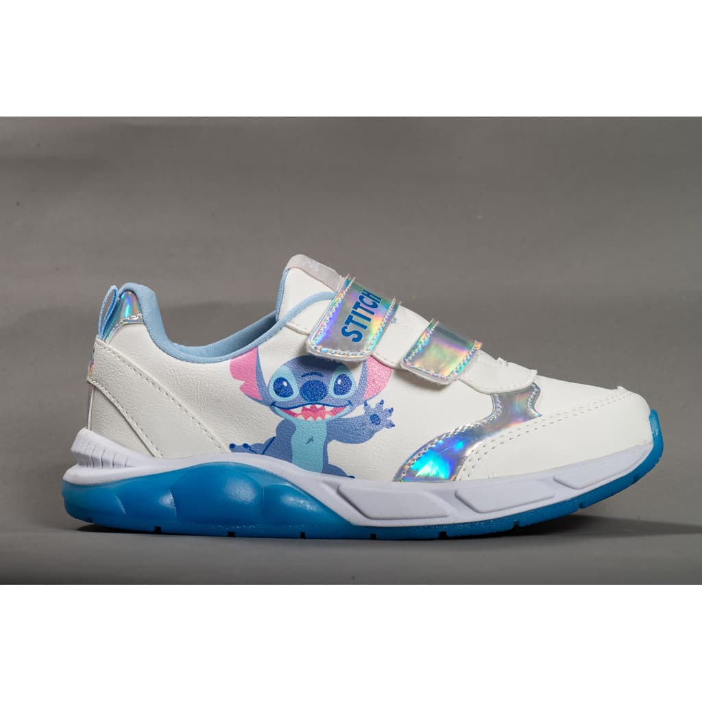 Tenis Infantil Meninas Stitch Led Conforto Disney Original