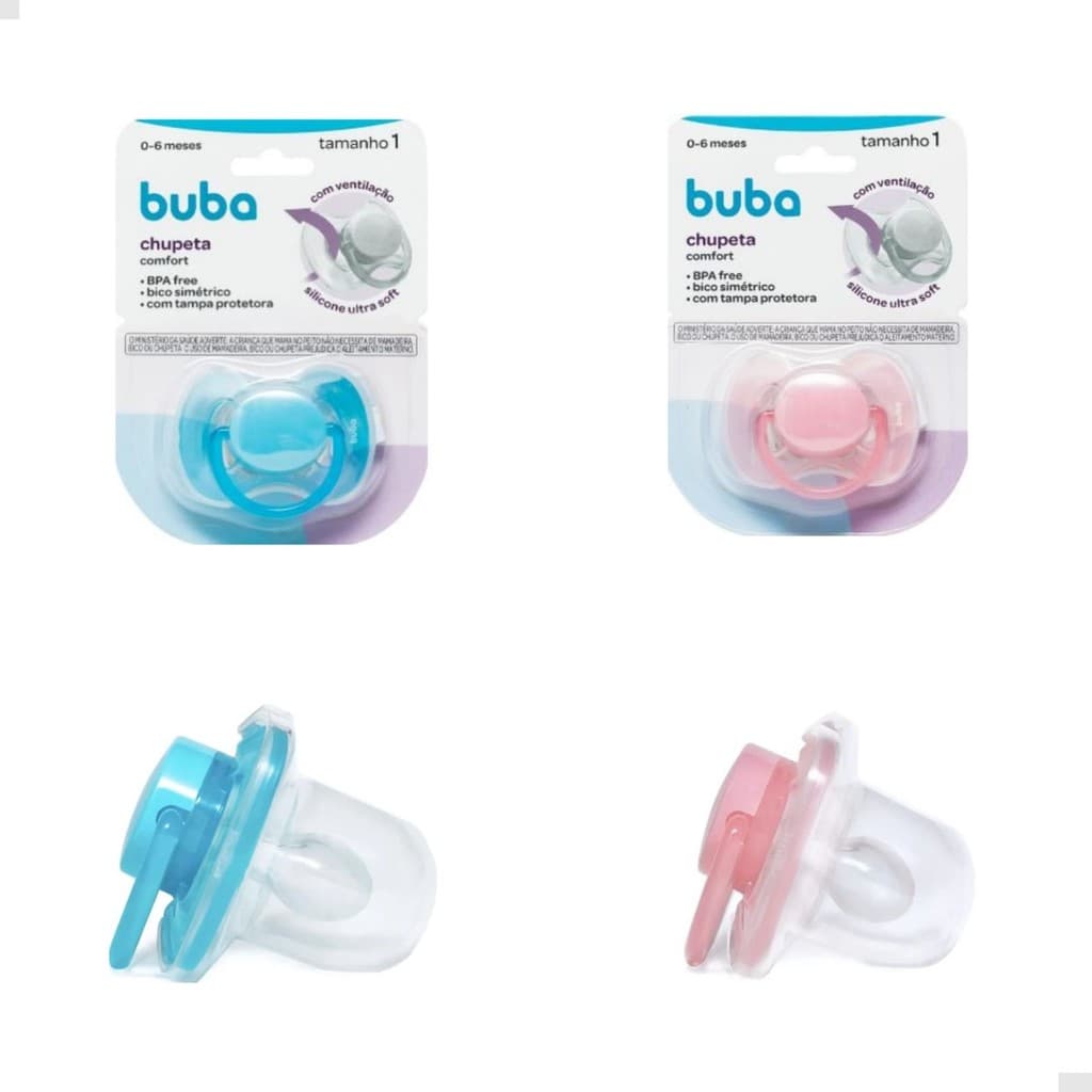 Chupeta Comfort Buba Tamanho 1 de 0 á 6 meses