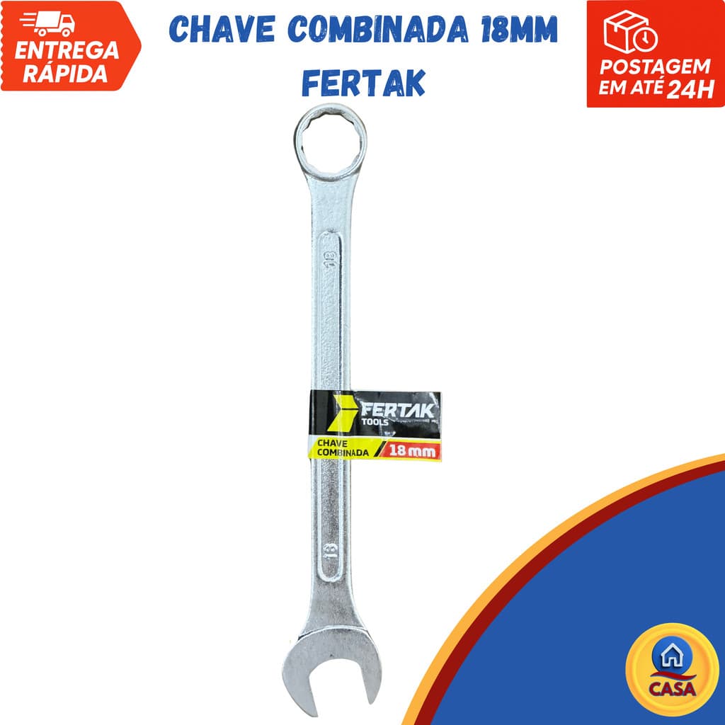 Chave Combinada 18mm - Fertak