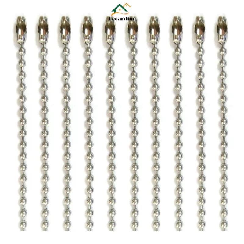 100 Corrente De Bolinha Com Canoa 12cm X 2,5mm Tag Chaveiro