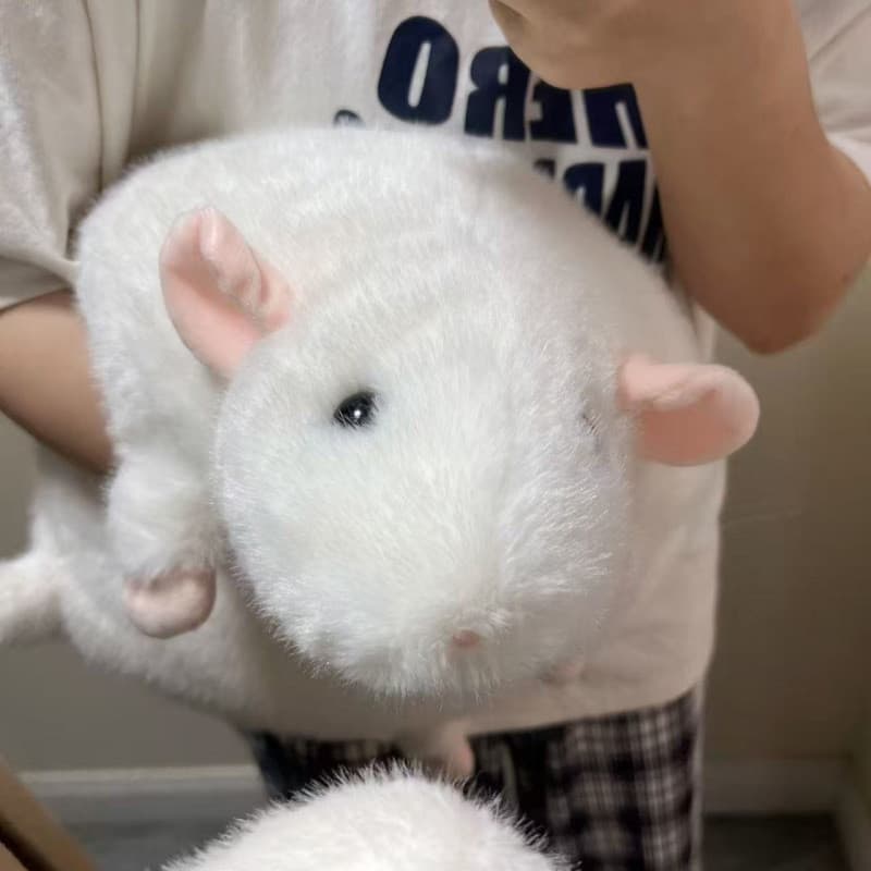 Saco de feijão calmante boneca mouse beliscando flor ramo mouse brinquedo de pelúcia boneca crianças presentes meninas p