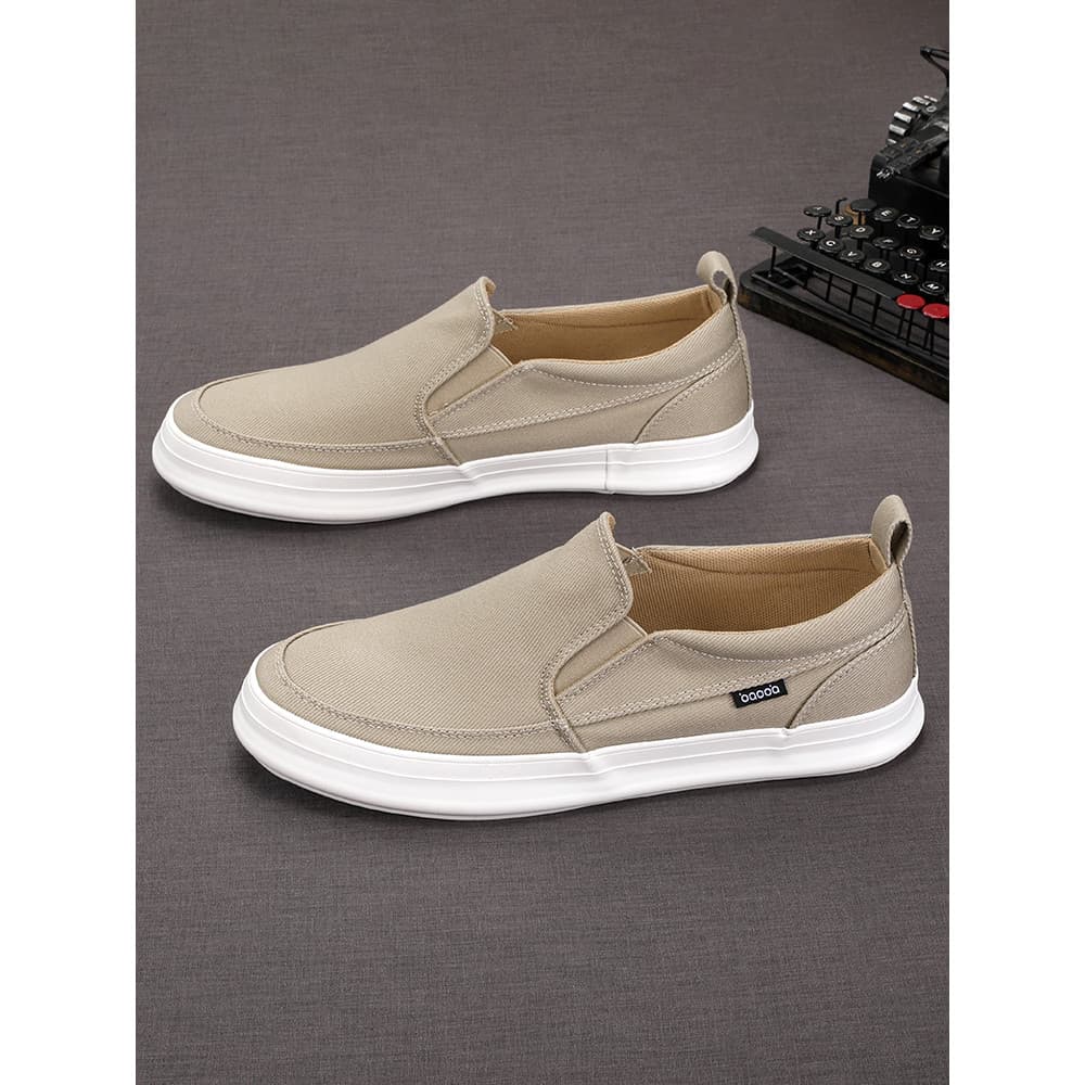 Sapatos masculinos sapatos masculinos deslizamento-On preguiçoso primavera outono novo estilo All-Match baixo-Top respir