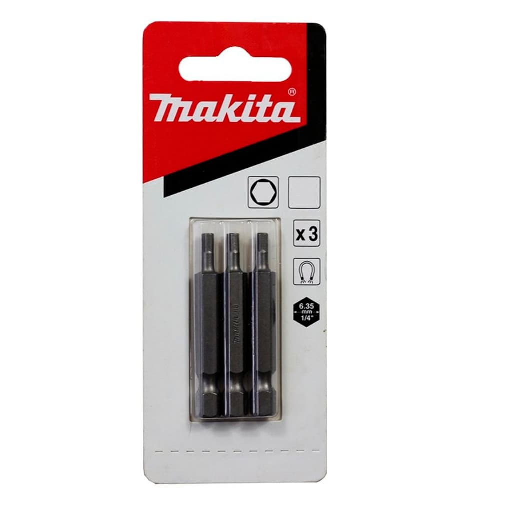 Pacote C/ 3 Pcs Bits Allen Longo 3,0 X 50mm Makita B-25448