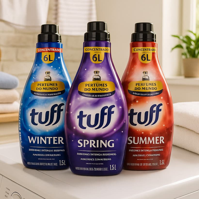 Amaciante 1,5l Tuff Concentrado Vegano Winter Spring Summer Rende 6 Litros