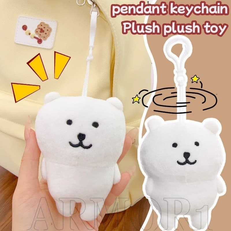 Chaveiro De Pelúcia De Urso Autodepresentante-Presentes De Aniversário De Estudantes-Acessórios Para Pendurar Mochila-De