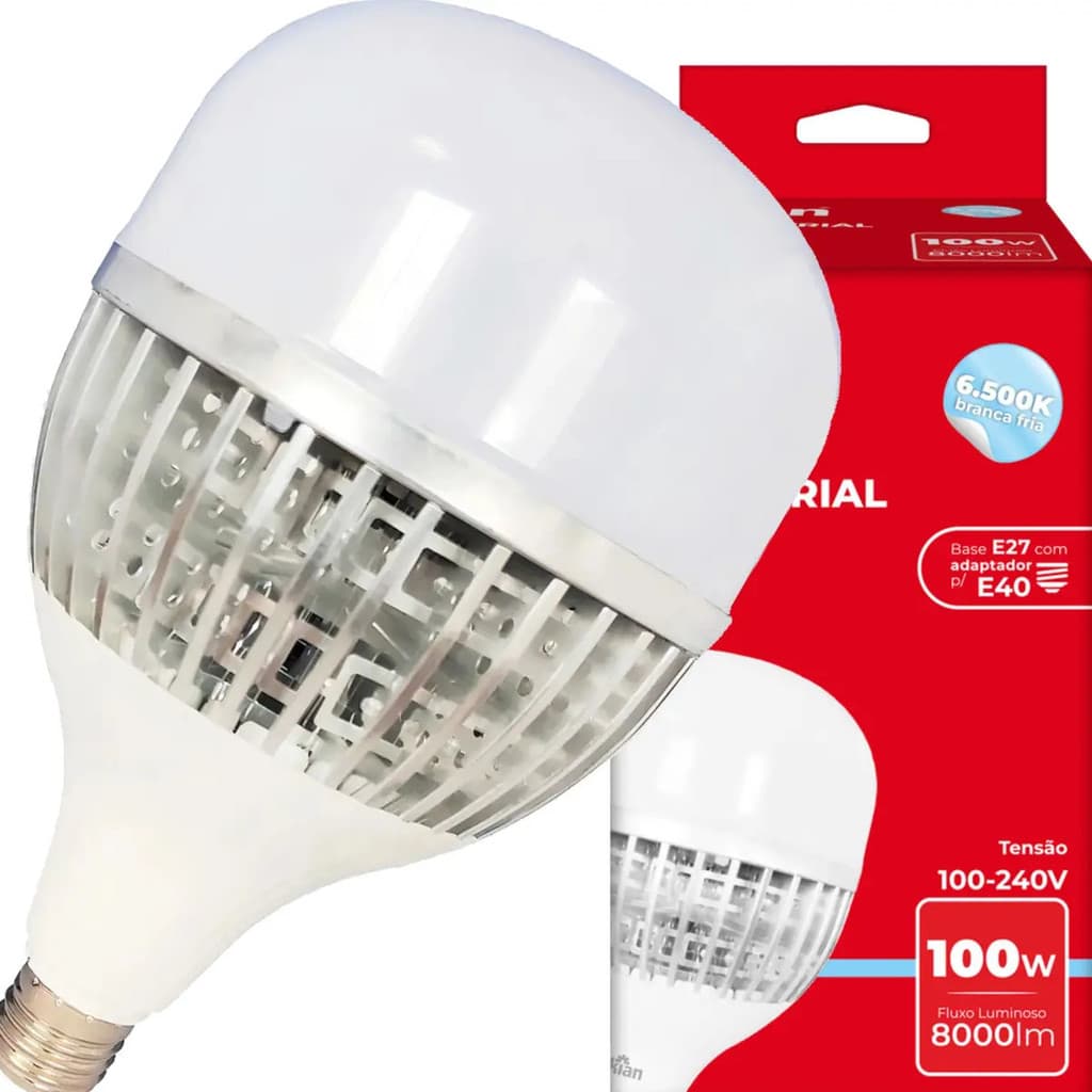Kian Led Industrial Led 127/220v Luz Do Dia