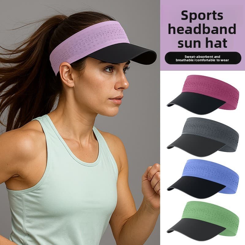 Faixa de cabeça absorvente de suor ao ar livre, secagem rápida, antiderrapante, protetor solar para andar de bicicleta,