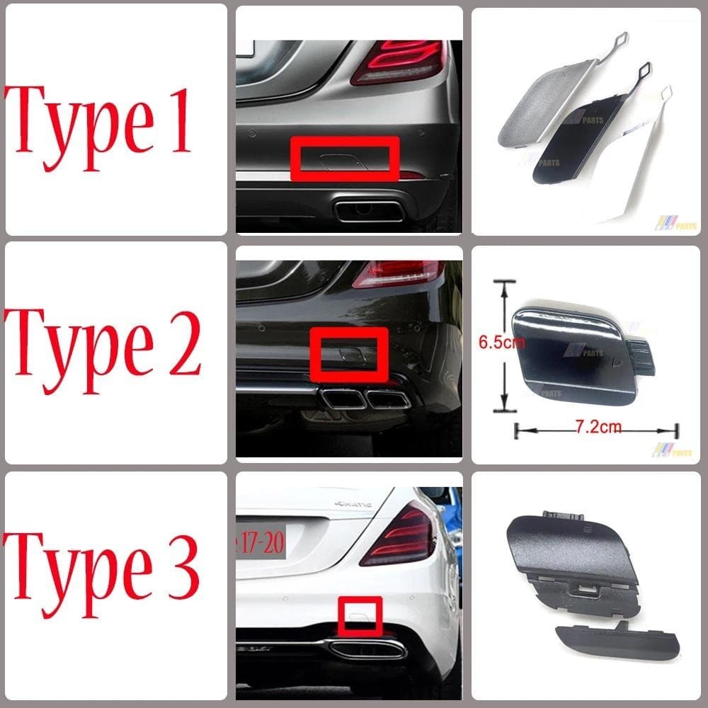 Para 13-20 Mercedes S W222 S300 S320 S350 S450 S500 S560 S600 S63 Tampa De Reboque Traseira