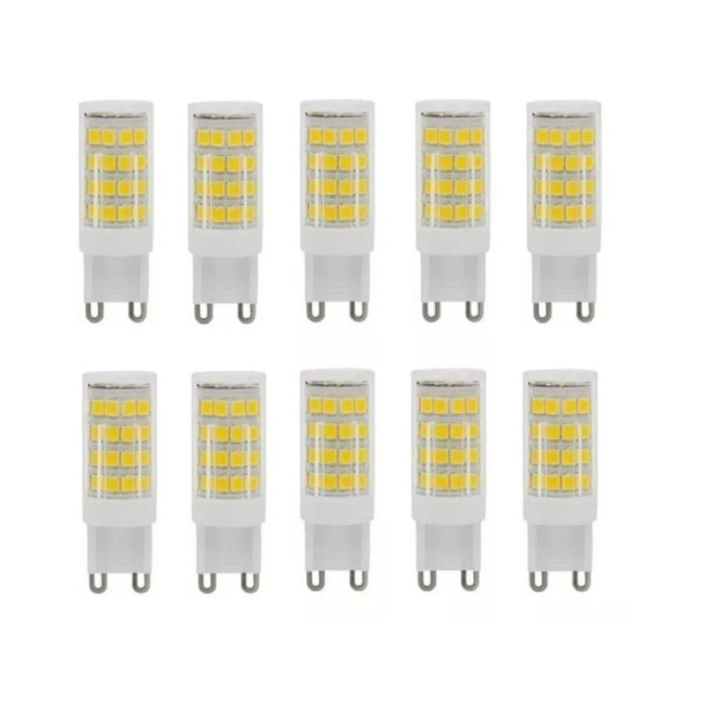 Kit com 10 Lâmpadas Halopin G9 Led 5W 3000K ou 6000K
