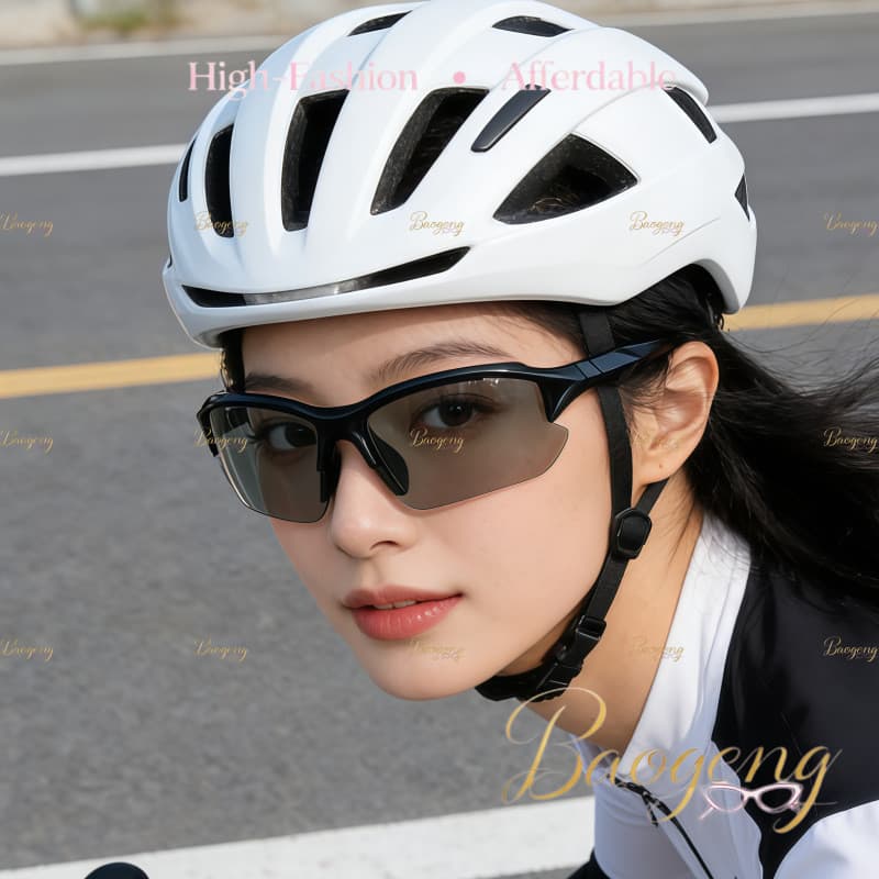 (BAOGENG) Estilo Esportivo Ao Ar Livre Corrida Ciclismo Aero Lente Polarizada Unissex Óculos De Sol Para Dirigir Nova Ch
