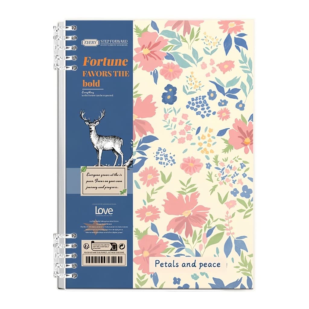 B5 caderno de folhas soltas de alto valor destacável americano Retro flor caderno a5 high School estudante universitário