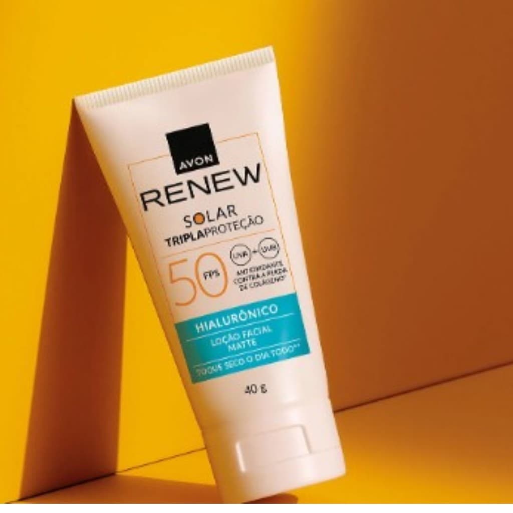 Avon Renew Protetor Solar FPS 50 com Ácido Hialurônico 40g