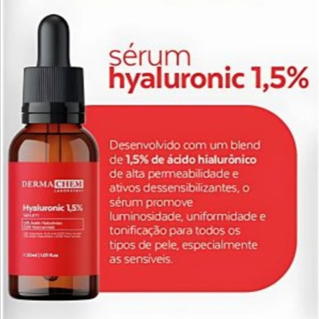 Sérum Facial Hyaluronic 1,5% 30ml - Dermachem