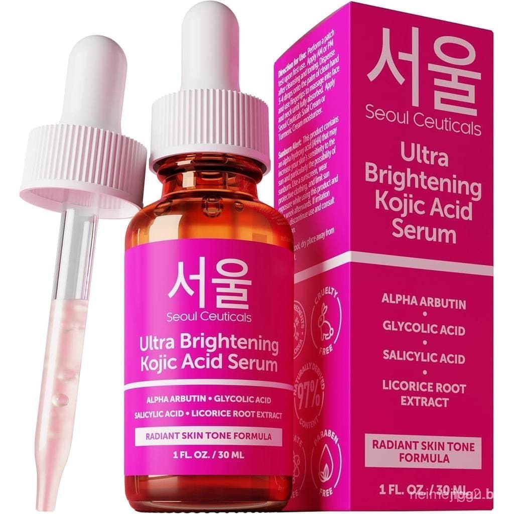 SeoulCeuticals Super Brightening Serum, adequado para cuidados com a pele coreana - um produto removedor de sardas que c