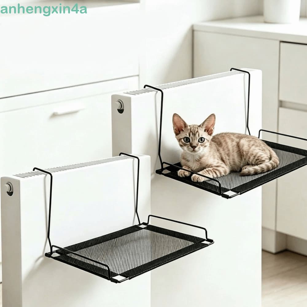 Cama Suspensa Para Gatos ANHENGXIN , Rede Estável De Malha Respirável Janela De Gato , Poleiro Dobrável Animais De Estim