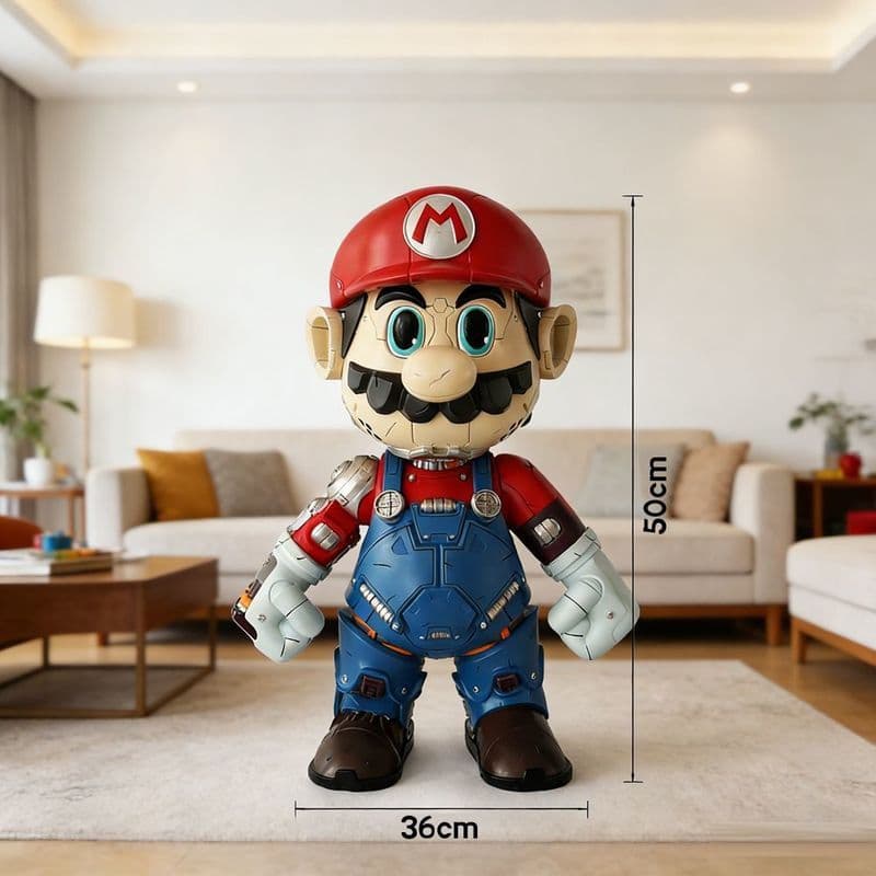 Qionghai City Shujie Pin Trading Co., Ltd. Mario robô 50cm de altura tamanho grande decoração sala de estar decoração de