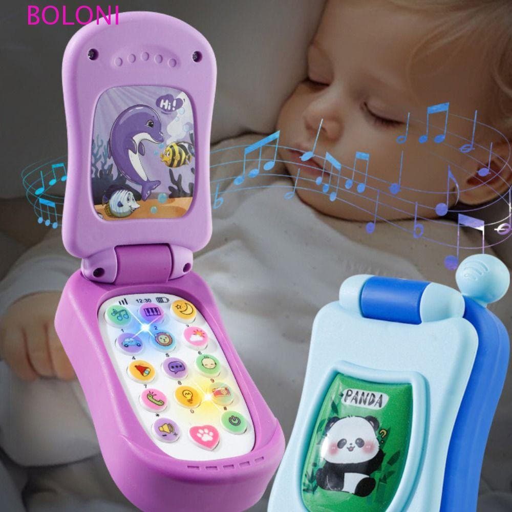 BOLONI Telefones Brinquedos Musicais , Brinquedo De Voz Eletrônico Celular Para Bebê , Telefone De Simulação