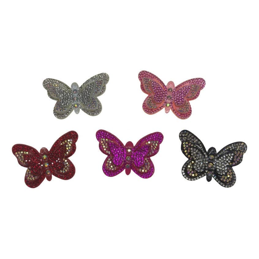 10pcs Pasta Flor Butterfly E Capaca De Decoração De Diamante