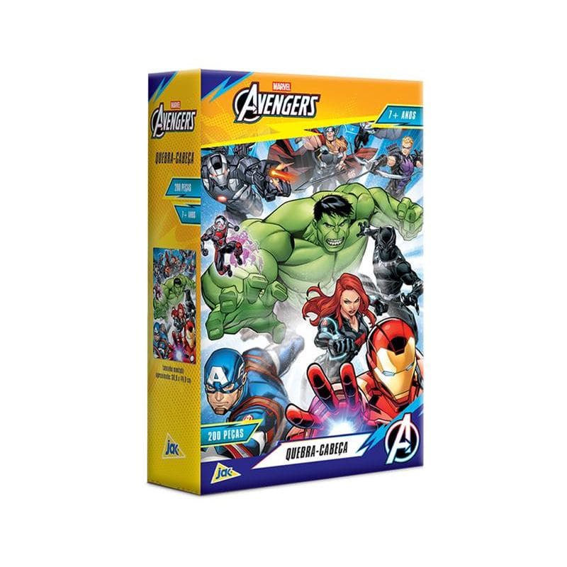 Quebra-cabeça Os Vingadores 200 peças - Toyster