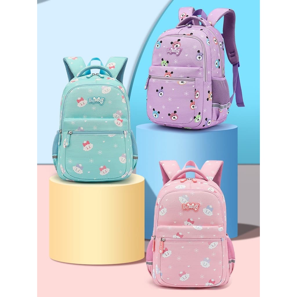 Babudou Mochila escolar infantil para meninas de 5 a 12 anos, ultraleve, redutora de carga, primeiros dois a sexta série