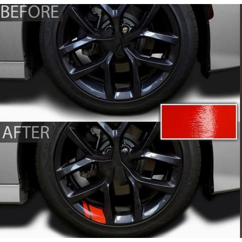 Pacote-6 Adesivos Refletivos De Carro , Decalques De Listras De Aro De Roda Automotivos Universais Para Rodas De 18-21 P