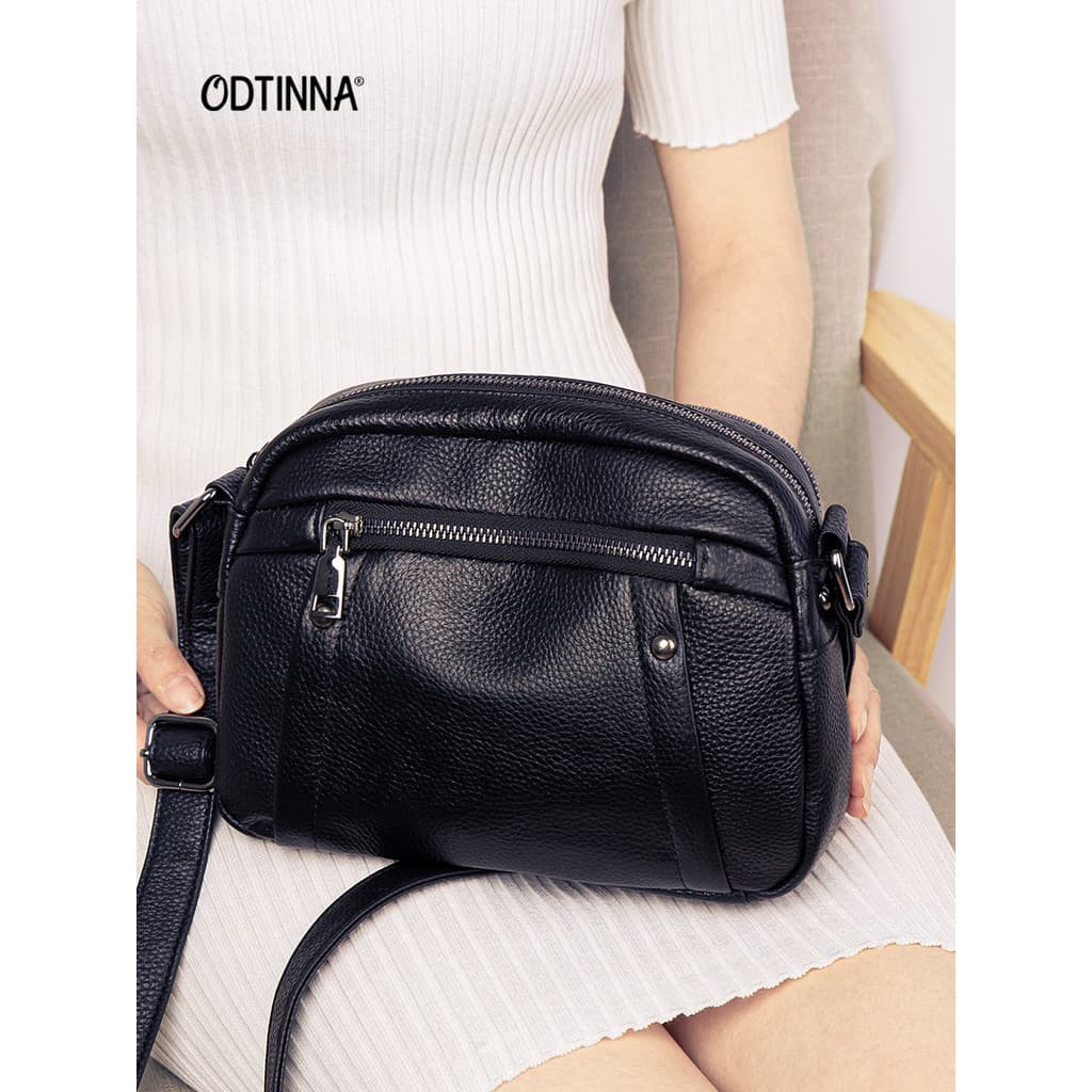 Genuíno couro genuíno saco do mensageiro feminino 2026 novo estilo na moda senhoras de meia-idade mãe saco primeira cama