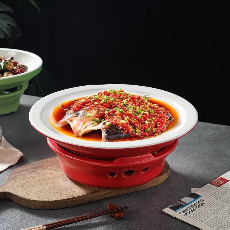 Ming forno pimenta pequena fritar placa de carne de porco amarelo placa de carne álcool vela forno de aquecimento Jiangh