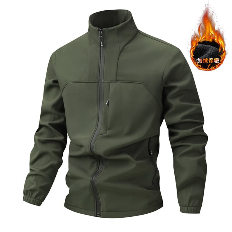 Outono inverno novo estilo masculino jaqueta de casca macia jaqueta jaqueta masculina de lã gola outono inverno Casual m