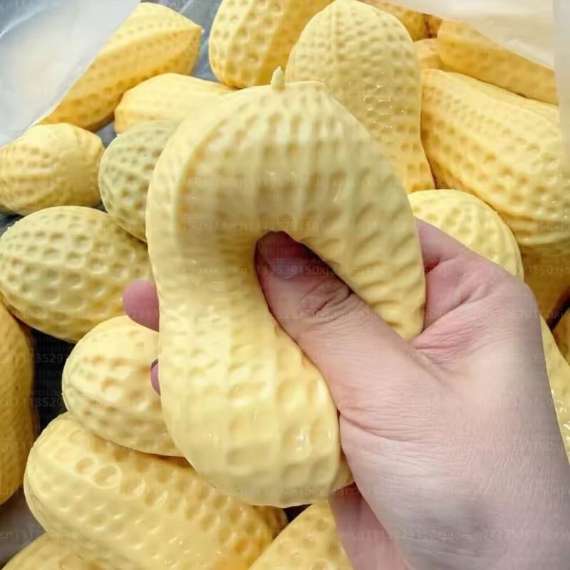 Squishy Amendoim Estresse Bola Crocante Squeeze Brinquedo-Suave Sentir Fidget ASMR Sensorial Anti Adereços Recuperação L