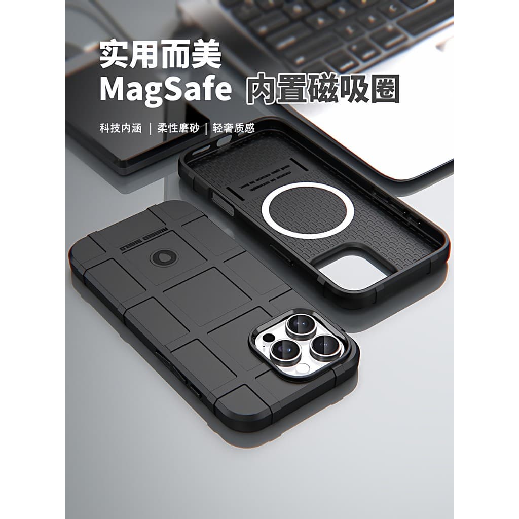 Adequado para Apple iPhone17ProMax Capa de telefone 15pro Capa macia magnética Air All-Inclusive 16E Resistente a choque