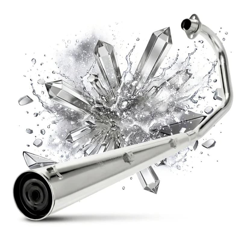 Escape Fan 125 2006 2007 2008 Modelo Original Cromado Cromo Forte