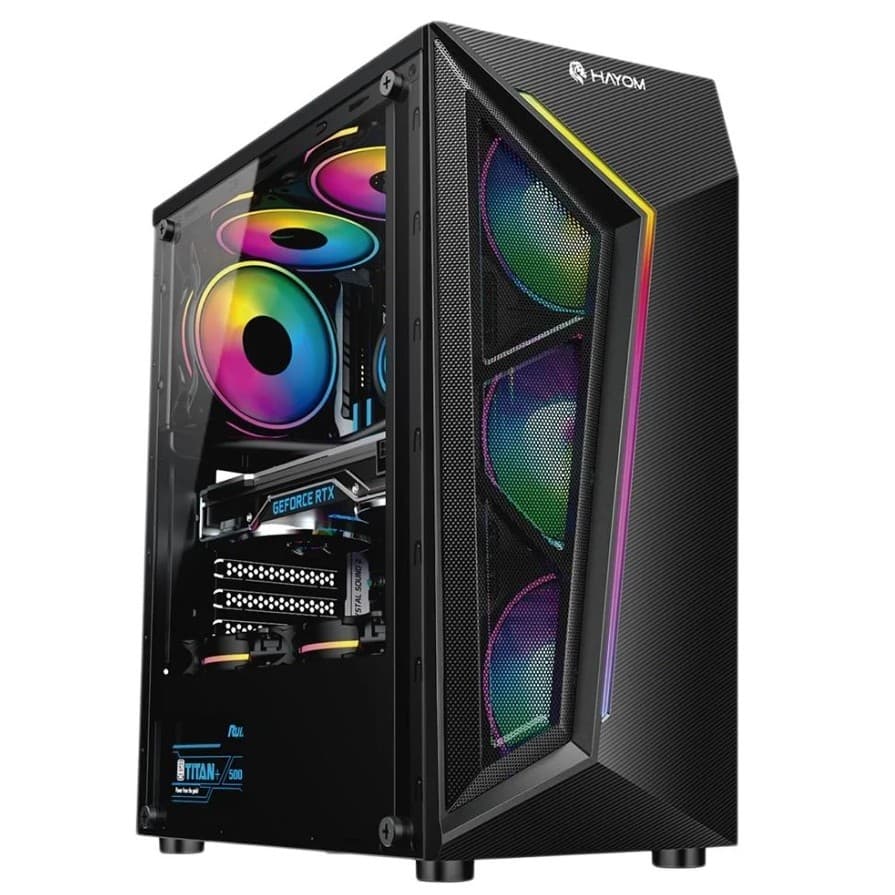 Gabinete Gamer GB1713 com LED RGB – Hayom