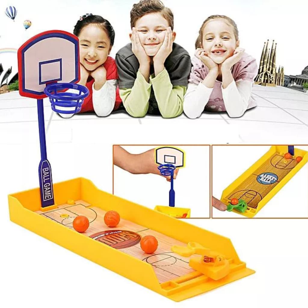 Kit Jogos de Basquete Futebol Boliche Brinquedo