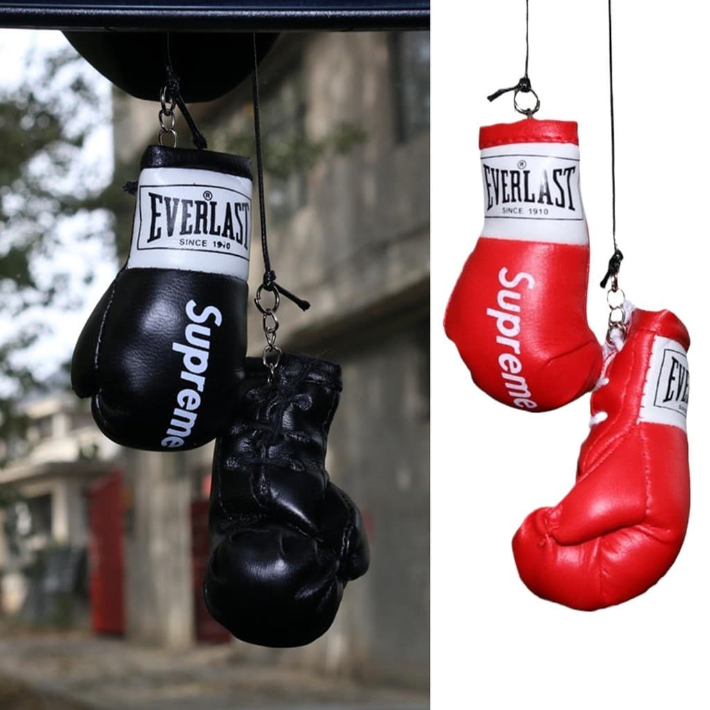 Engraçado Acessórios Do Carro Natal Boxe Luvas Ornamentos De Legal Decoração Interior Para Casa Feriado