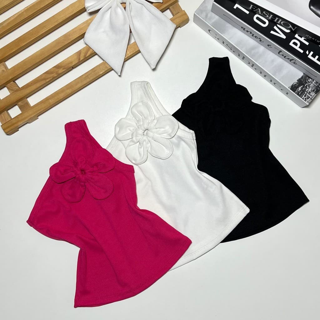Kit 3 Blusinha Flor Infantil Menina Blogueirinha Diva Verão