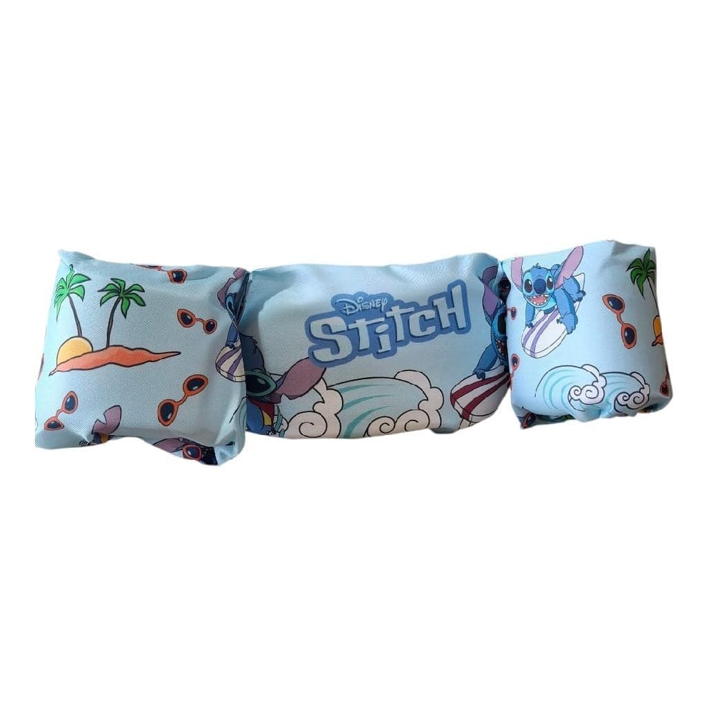 Colete Criança Infantil Entre 12kg E 25kg 56cm Stitch Desenho Piscina Boia Aprendendo a Nadar