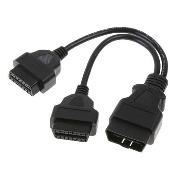 Cabo Divisor Obd2 Extensor duplo ponta macho femea 16 pinos em Y