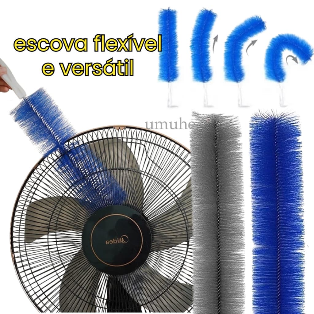 Escova De Ventilador Flexível Microfibra Removedor De Poeira Doméstica Limpeza Dobrável Ar Condicionado Obturador