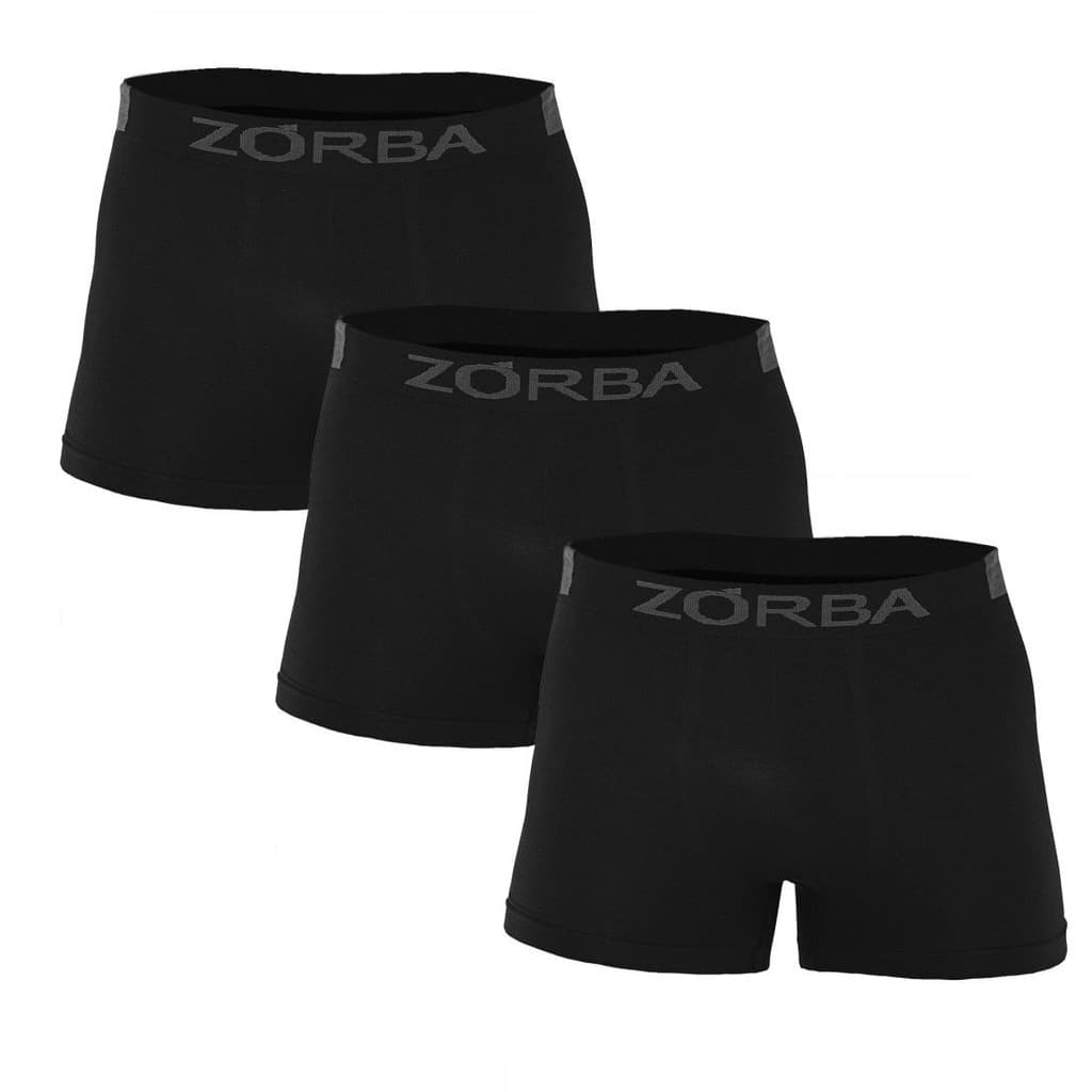 Kit 3 Cuecas Zorba Boxer Extreme Sport sem Costura Microfibra 836