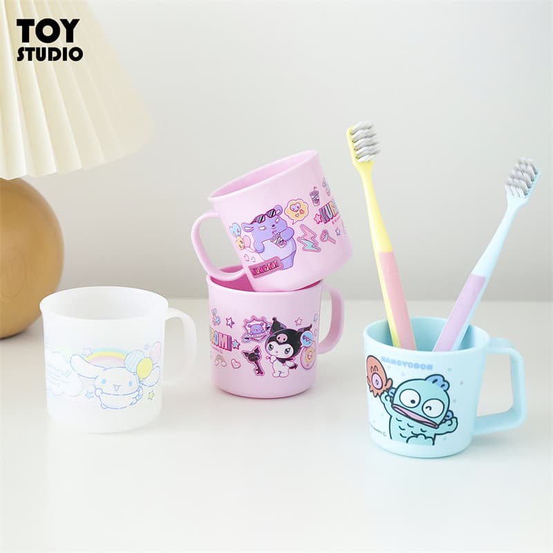 Sanrio genuíno Mini copo de água pequeno copo enxaguatório bucal bonito dos desenhos animados japoneses casa bebida plás