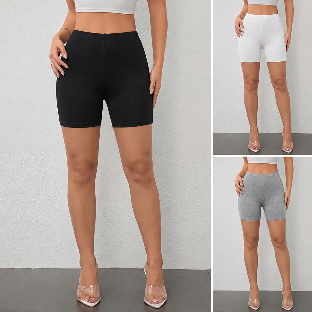 Shorts Skinny Fitness cintura alta verão exterior Wear Yoga esportes calças de três pontos de secagem rápida