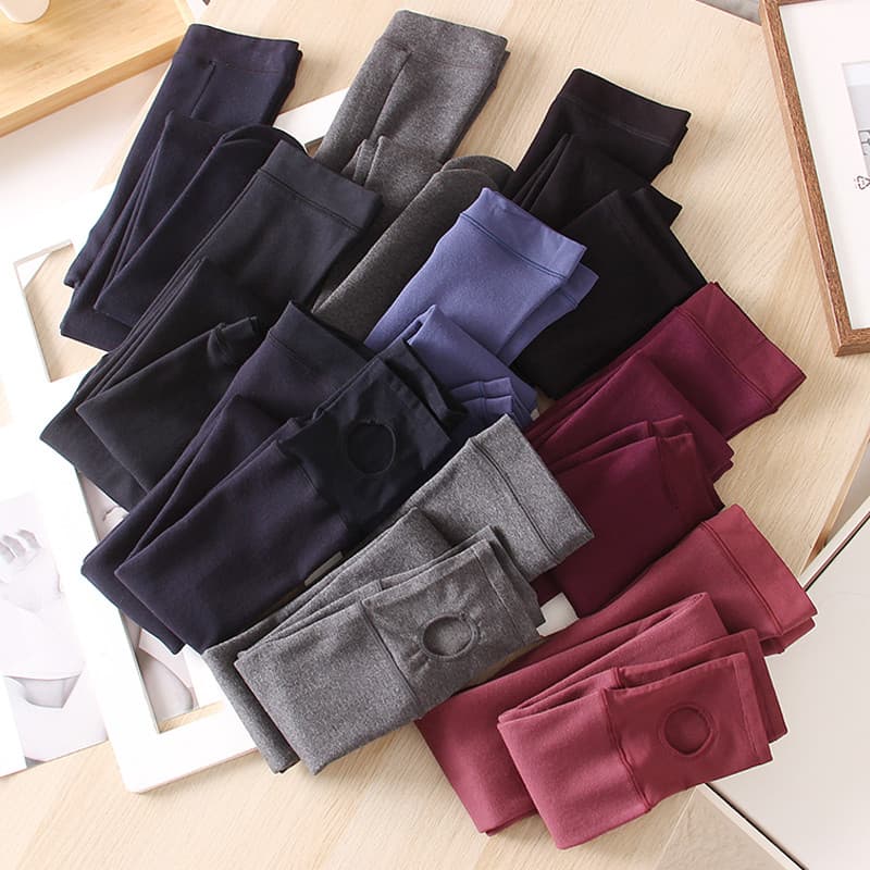Apenas precisa de coleção bi!Outono inverno quente camurça alta elástica magro olhar pisando Leggings feminino