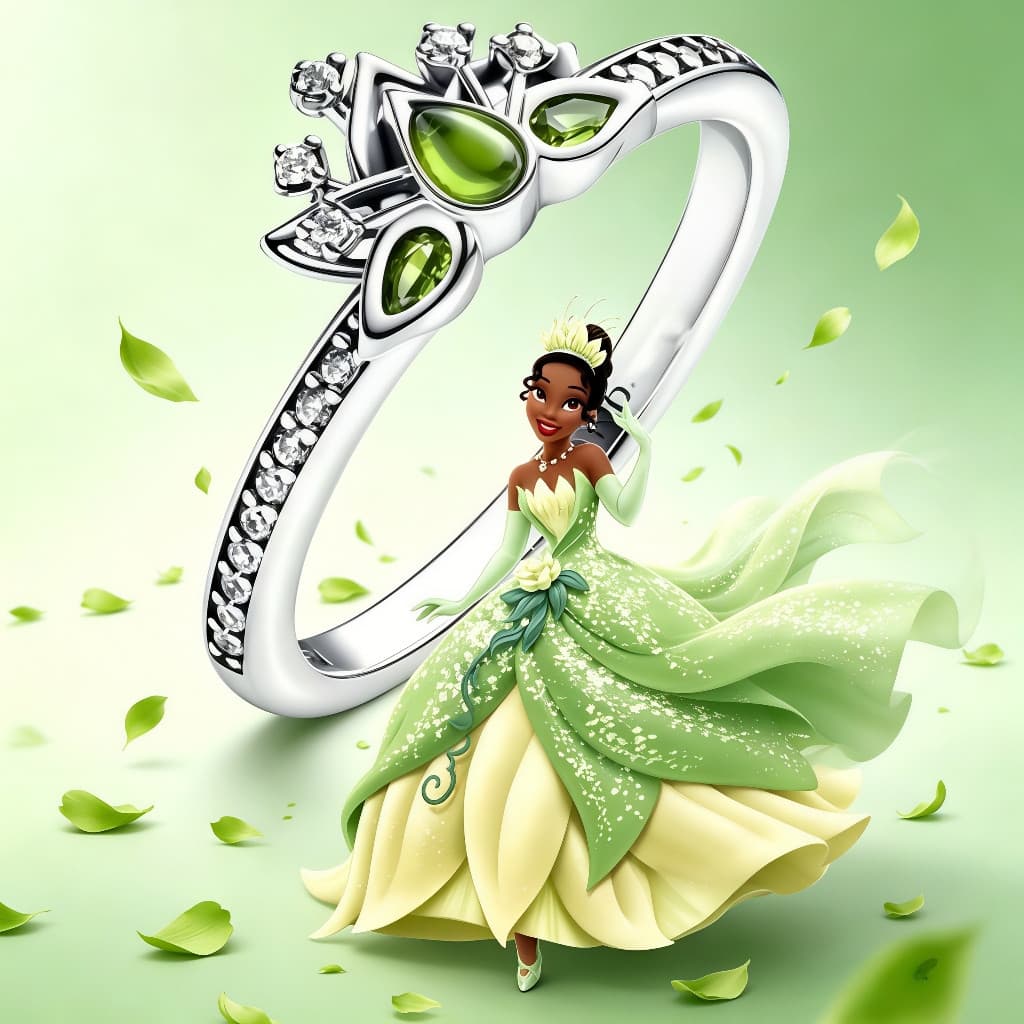 Novo Anel Feminino Coroa da Princesa Diana em Prata S925, Joia de Moda Hipoalergênica, Presente JTXD