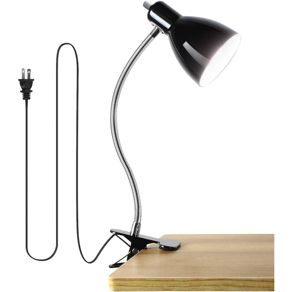 DesklampEye-CaringTableLamps,360 ° Lâmpada de Leitura Portátil com Braço Flexível e Clipe, Luz de Leitura para Livros, L
