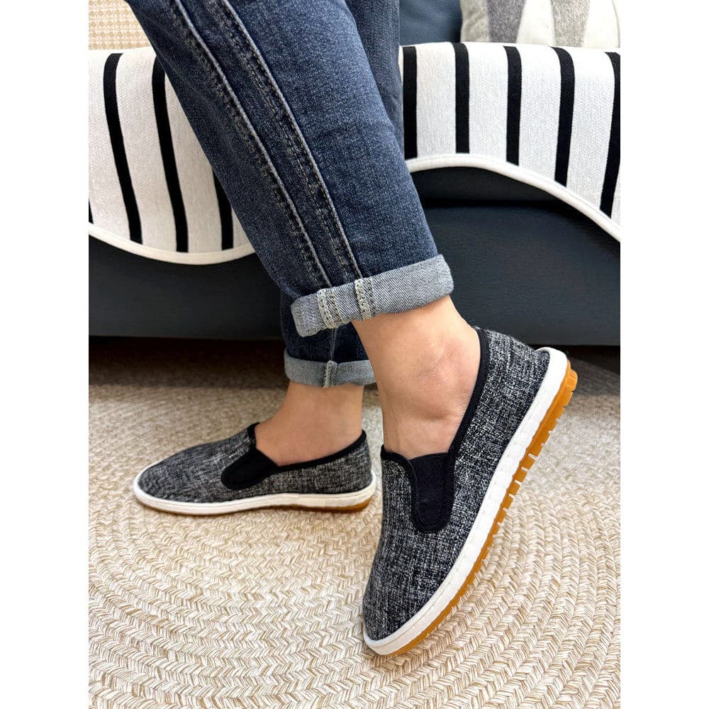Velho pequim sapatos de pano masculino verão respirável desodorante Casual um Pedal Xishan artesanal sola de tendão masc