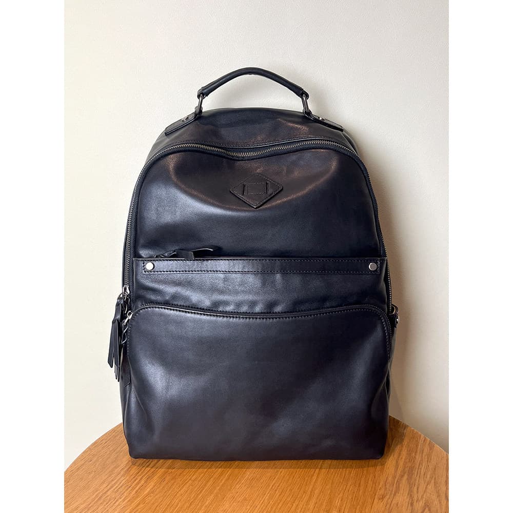 Mochila masculina de couro genuíno, Super grande capacidade, primeira camada, 2025, novo estilo, bolsa escolar de viagem