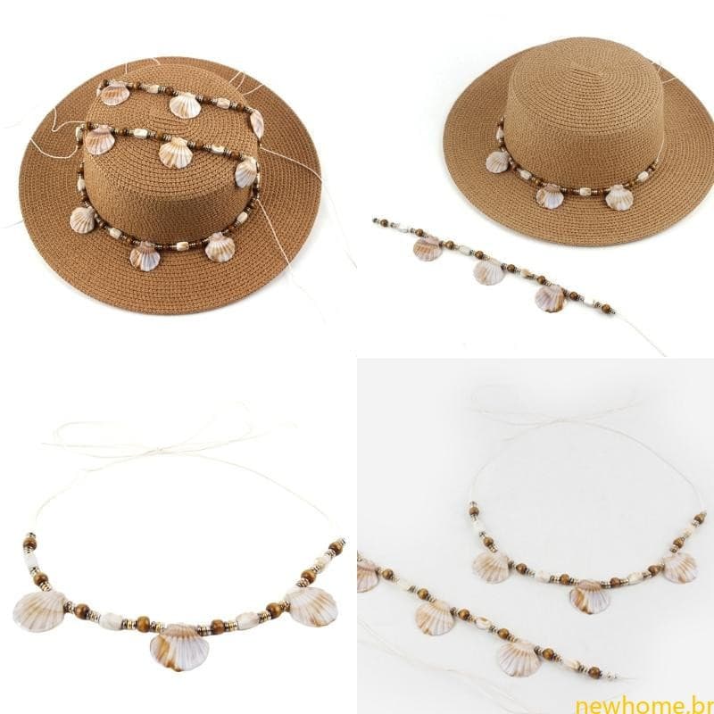 Nova Faixa Corda Chapéu Ajustável Para Chapéus Palha , Bonés Sol Étnicos , Acessórios