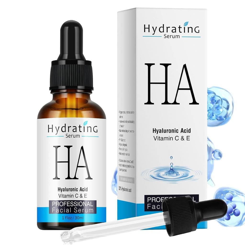 Sérum de Ácido Hialurônico para o Rosto, Sérum Hidratante para Cuidados com a Pele Facial para Todos os Tipos de Pele 30